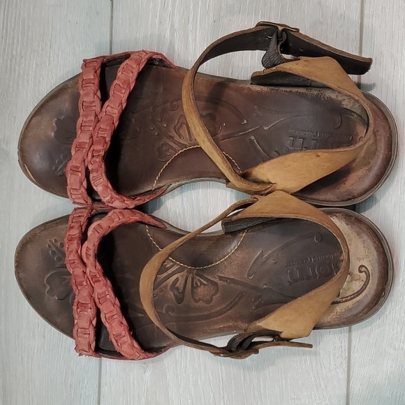 Born Women Leather Ankle Strappy Sandals shoes sz 9 - Picture 5 of 10